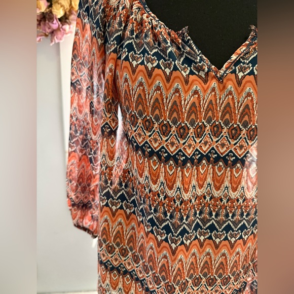 Max Studio Pink and Black Patterned Blouse - Picture 2 of 3